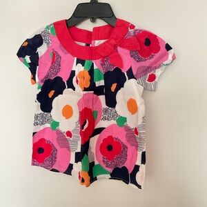 Gymboree Floral Kids Top - Size 7